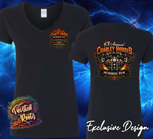 Load image into Gallery viewer, Charley Hobbib Memorial Run 2026 ๐ WOMENโS COMMEMORATIVE V-NECK T-SHIRT ๐