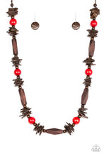 Load image into Gallery viewer, Paparazzi ♥ Cozumel Coast - Red ♥ Necklace