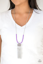 Load image into Gallery viewer, Mayan Masquerade - Purple ♥ Necklace