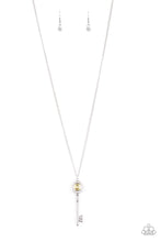Load image into Gallery viewer, Paparazzi ♥ Secret Shimmer - Yellow ♥ Key Necklace