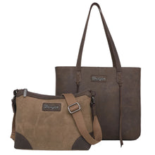 Load image into Gallery viewer, WG30-8317 Wrangler Full Distressed Leather Concealed Carry Tote with detachable crossbody bag