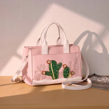 Load image into Gallery viewer, MW1376-8325DPK Montana West Cactus Embellished Crossbody Bag - Dark Pink