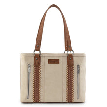 Load image into Gallery viewer, WG217-2002 Wrangler Braided Whipstitch Zippered Tote
