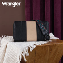 Load image into Gallery viewer, WG2214-W006 Wrangler Southwestern Embroidered Wallet - Black
