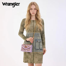 Load image into Gallery viewer, WG438-2365LPP Wrangler Floral Print Chain Crossbody Bag - Light Purple