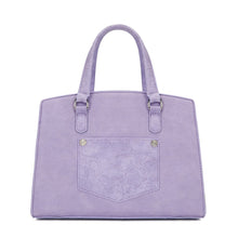 Load image into Gallery viewer, WG-HB-455-8130 Wrangler Western Chic Lace with Chain Charm Satchel/Crossbody Bag - Light Purple