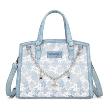Load image into Gallery viewer, WG-HB-455-8130 Wrangler Western Chic Lace with Chain Charm Satchel/Crossbody Bag - Jean