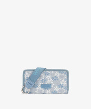 Load image into Gallery viewer, WG455-W130JN Wrangler Lace Floral RFID Blocking Zip Around Wallet - Jean
