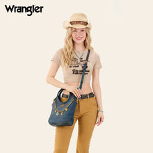 Load image into Gallery viewer, WG533-9801NY Wrangler Charm Chain Hobo Tote Bag - Navy