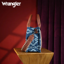 Load image into Gallery viewer, WG2212-8120 Wrangler Southwestern Print Small Canvas Tote/Crossbody - Jean