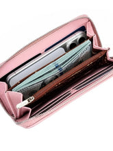 Load image into Gallery viewer, WG455-W130JN Wrangler Lace Floral RFID Blocking Zip Around Wallet - Pink