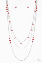 Load image into Gallery viewer, Laying The Groundwork - Red ♥ Necklace