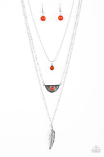 Load image into Gallery viewer, Sahara Sparrow Paparazzi Necklace - Orange