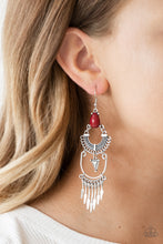 Load image into Gallery viewer, Progressively Pioneer Paparazzi Earring - Red