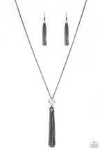 Load image into Gallery viewer, Five-Alarm FIREWORK Paparazzi Necklace - Black Gunmetal