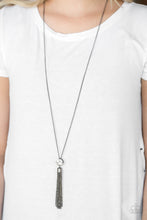 Load image into Gallery viewer, Five-Alarm FIREWORK Paparazzi Necklace - Black Gunmetal