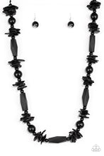 Load image into Gallery viewer, Cozumel Coast Paparazzi Wood Necklace - Black