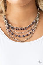 Load image into Gallery viewer, Ground Forces Paparazzi Necklace - Purple
