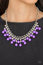 Load image into Gallery viewer, Friday Night Fringe Paparazzi Necklace - Purple