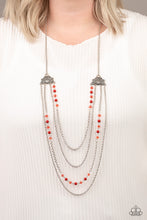 Load image into Gallery viewer, Pharaoh Finesse Paparazzi Necklace - Red