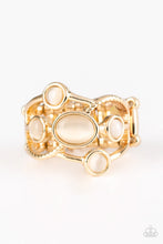 Load image into Gallery viewer, Moon Mood Paparazzi Ring - Gold Moonstone