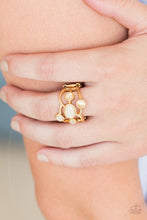 Load image into Gallery viewer, Moon Mood Paparazzi Ring - Gold Moonstone