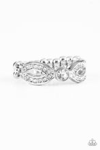 Load image into Gallery viewer, Extra Side Of Elegance Paparazzi Ring - White