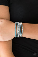 Load image into Gallery viewer, Rebel In Rhinestones Paparazzi Urban Bracelet - Blue