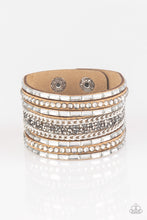 Load image into Gallery viewer, Rhinestone Rumble Paparazzi Urban Bracelet - Brown