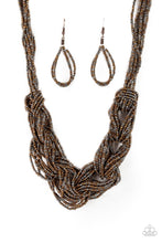 Load image into Gallery viewer, City Catwalk Paparazzi Seed Bead Necklace - Copper