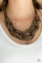 Load image into Gallery viewer, City Catwalk Paparazzi Seed Bead Necklace - Copper