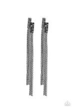 Load image into Gallery viewer, Radio Waves Paparazzi Earring - Black