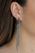 Load image into Gallery viewer, Radio Waves Paparazzi Earring - Black