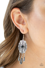 Load image into Gallery viewer, Natural Native Paparazzi Earring - Black
