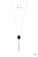 Load image into Gallery viewer, Happy As Can BEAM Paparazzi Necklace - Black - Moonstone