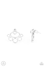 Load image into Gallery viewer, Completely Surrounded Paparazzi Jacket Earring - Silver