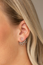 Load image into Gallery viewer, Completely Surrounded Paparazzi Jacket Earring - Silver