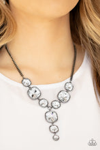Load image into Gallery viewer, Legendary Luster Paparazzi Necklace - Black - Gunmetal