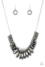 Load image into Gallery viewer, Haute Hardware Paparazzi Necklace - Silver - Gunmetal