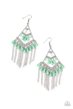 Load image into Gallery viewer, Paparazzi ♥ Trending Transcendence - Green ♥ Earrings