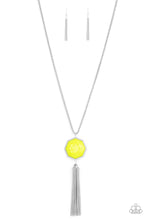 Load image into Gallery viewer, Prismatically Polygon Paparazzi Necklace - Neon Yellow