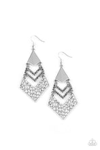 Load image into Gallery viewer, Work Hazard Paparazzi Earring - Silver