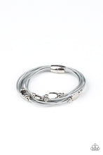 Load image into Gallery viewer, Raw Edge Paparazzi Magnetic Bracelet - Silver
