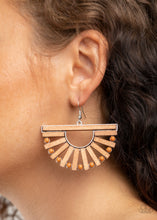 Load image into Gallery viewer, Wooden Wonderland Paparazzi Earring - Brown