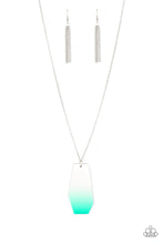 Load image into Gallery viewer, Watercolor Skies Paparazzi Wood Necklace - Blue