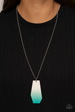 Load image into Gallery viewer, Watercolor Skies Paparazzi Wood Necklace - Blue