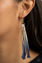 Load image into Gallery viewer, Surfin The Net Paparazzi Macramé Necklace - Blue