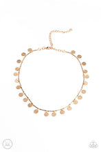 Load image into Gallery viewer, Musically Minimalist Paparazzi Choker Necklace - Gold