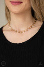 Load image into Gallery viewer, Musically Minimalist Paparazzi Choker Necklace - Gold