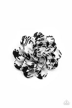 Load image into Gallery viewer, Patterned Paradise Paparazzi Hair Clip - White - Black